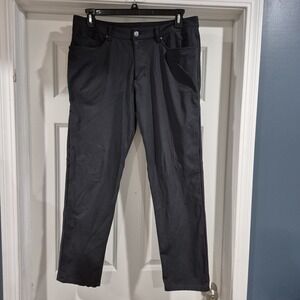 Lululemon ABC Pants Mens 34x30 Dark Gray Classic Office Performance Warpstreme
